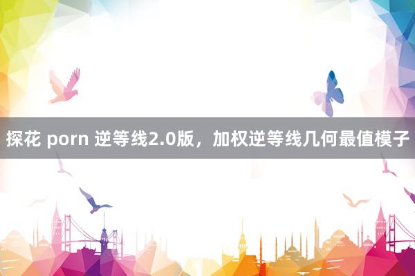 探花 porn 逆等线2.0版，加权逆等线几何最值模子